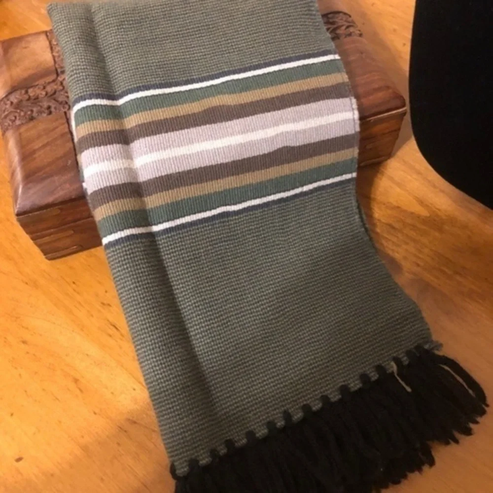 Unisex Green Winter Scarf